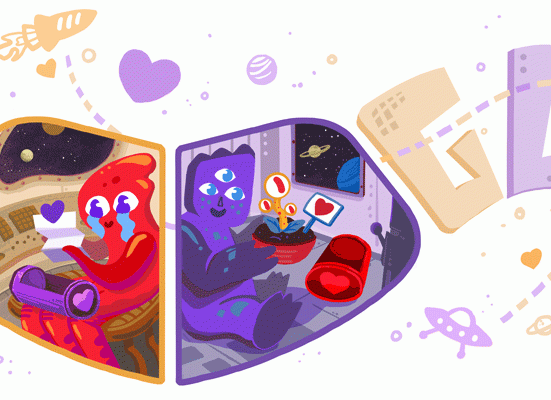 google doodle valentine's day 2020