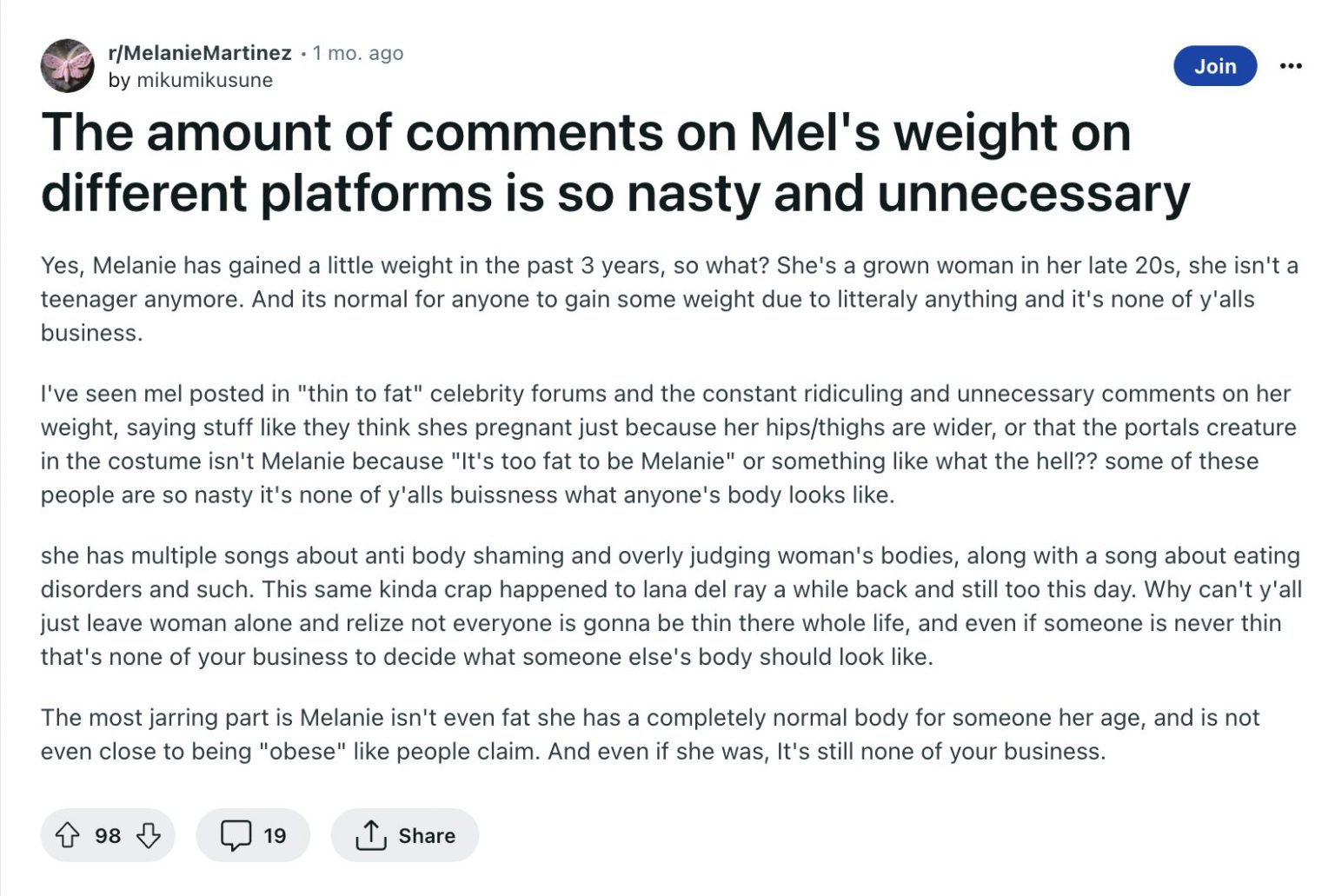 Melanie Martinez Weight Gain Fans Support The Voice Star's Sudden Change!